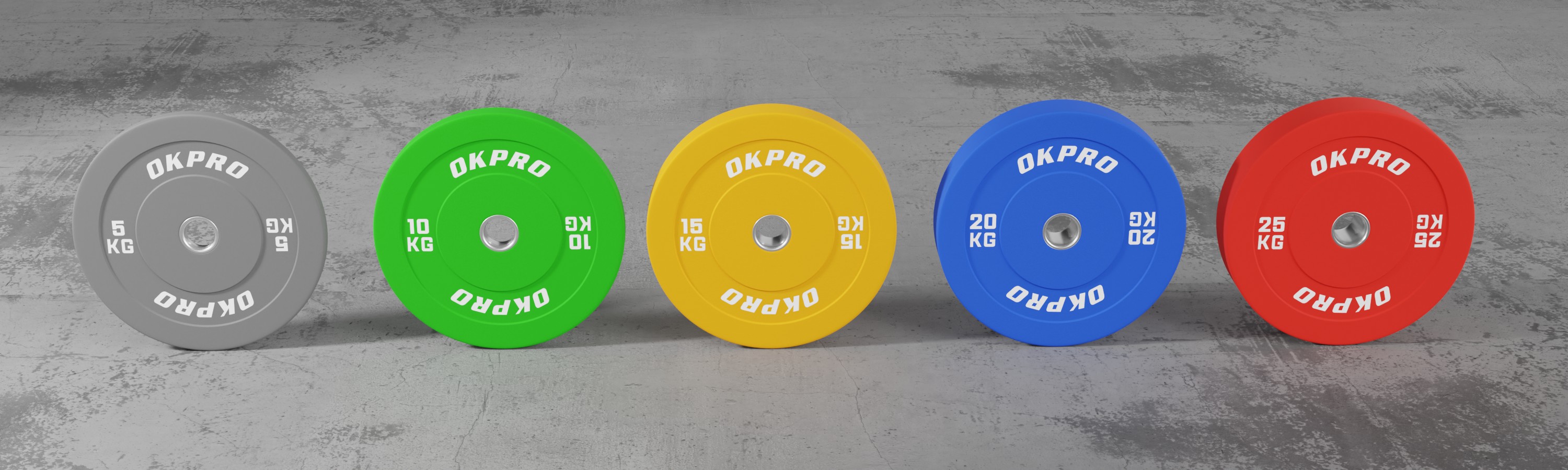 Color rubber bumper plate