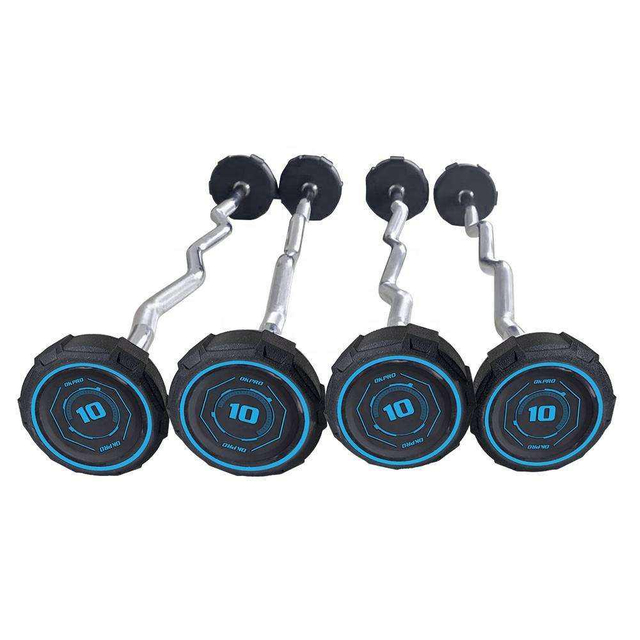 OKRPO High Quality Free Weights Gym Equipment PEV Weight Bar Barbell Dumbbell Set