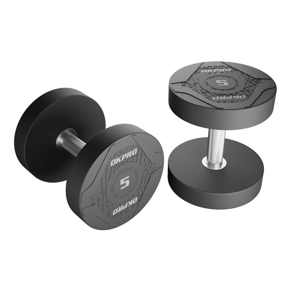 OK1012A Rubber Round Dumbbell