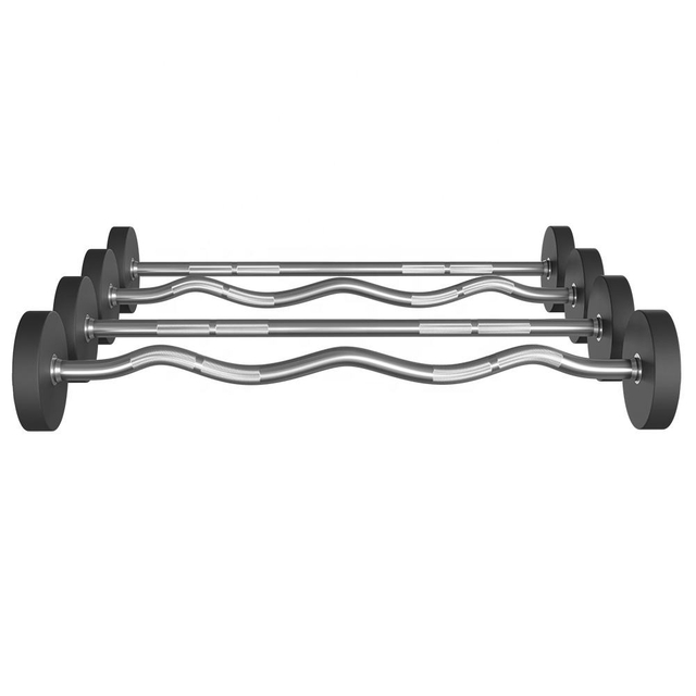 Gym Commercial Strength Training PU Coated Straight Bar Barbell Dumbbell Set