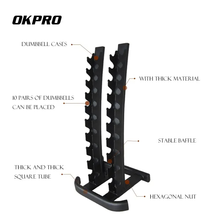 OK0017A 10 Pair Dumbbell Rack(1-10kg)