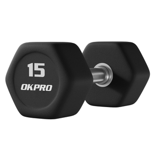  OK1013 Hex Rubber Coated Dumbbell