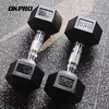 OK1013 Hex Rubber Dumbbell