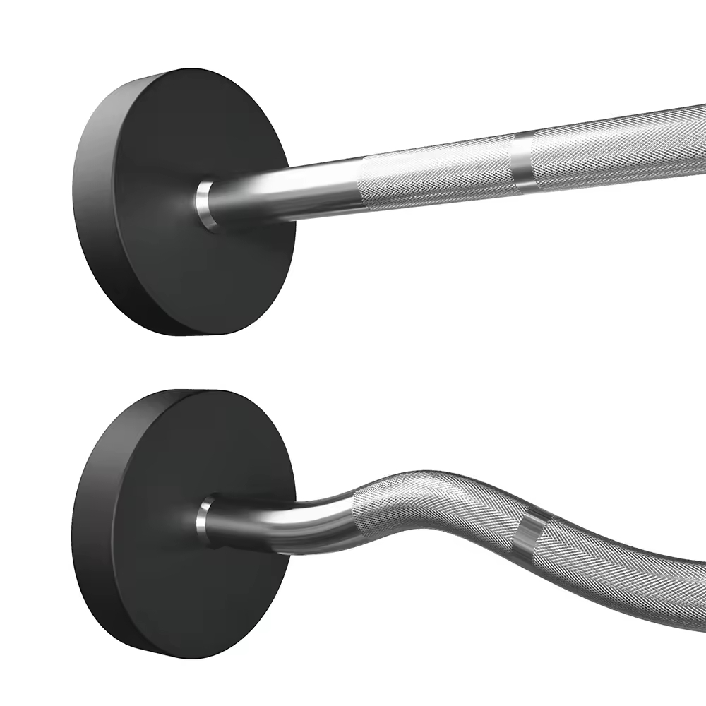 OK3009D PU Coated Barbell Set (Straight or Curl Handle )
