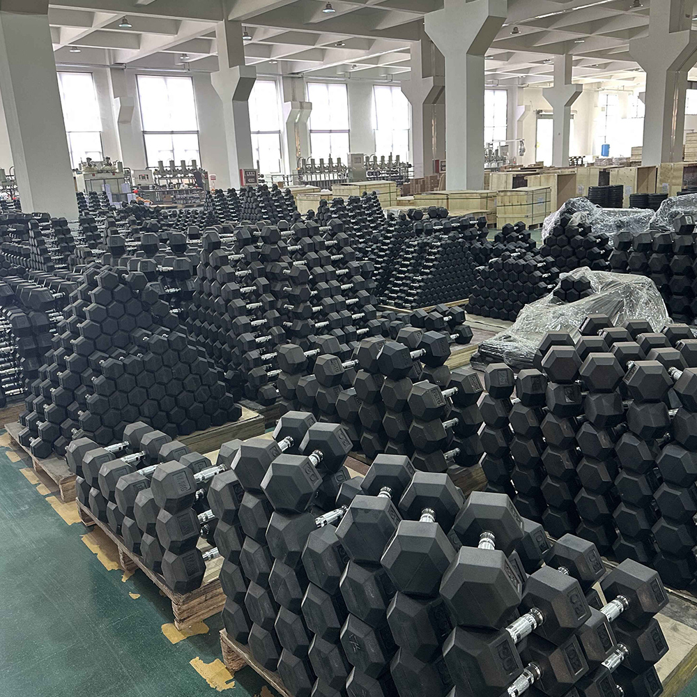 OK1013 Hex Rubber Coated Dumbbell